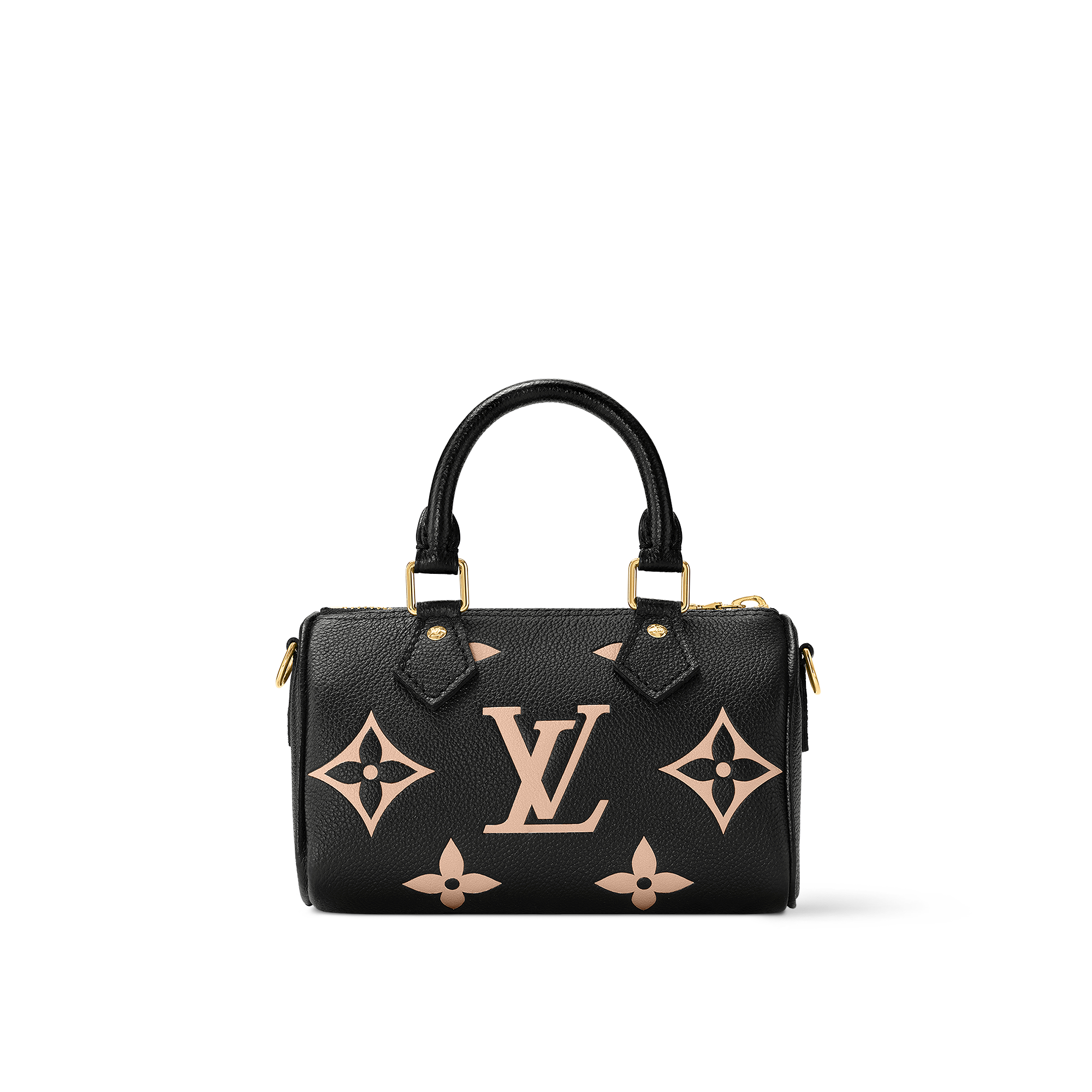 Bolsa Speedy Nano Couro Monogram Empreinte Bicolor - Carteiras